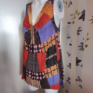 Anthropologie A Common Thread Beaded Bohemian Tank